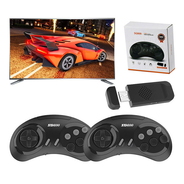 688 Games Stick De Jeu Mini 16 Bit 4K HD Mega Wireless Drive MD SG800 16bit Retro Arcade Video Game Console for sega GB