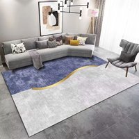 New Design Modern Stylish Diamond Velvet Rugs Non-Slip Vintage Glitter Gold Velvety Carpets