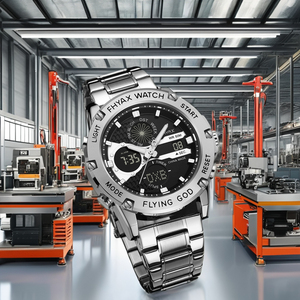 Thương Hiệu Hàng Đầu Thạch Anh Người Đàn Ông Của Đồng Hồ Đeo Tay Vàng Giờ Mới Đến Giản Dị Ngày Kinh Doanh Thép Không Gỉ Hợp Kim Dây Đeo Sang Trọng 42Mm 20Mm - Product Image 2