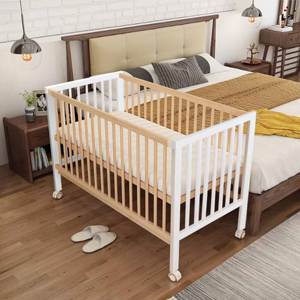 6 in 1 Multi-Function <b>Convertible</b> Solid Wood Baby Crib & <b>Cot</b> with Modern Design for Hospital Living Room & Hotel Use - Product Image 2