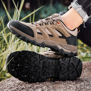Chaussures de randonnée légères pour hommes, dessus en maille PU, confortables, résistantes à l'usure, chaussures de marche toutes saisons - Product Image 4