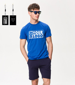 온라인 쇼핑 남성 스트리트웨어 의류 여름 남성 고품질 티셔츠 패션 티셔츠 210gsm 6.3oz 맞춤 디자인 가능 - Product Image 1