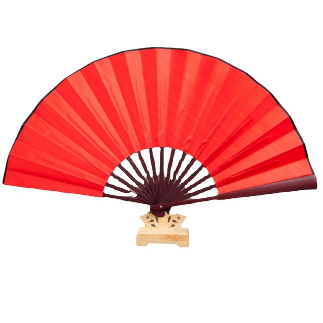 Custom 10inch 8inch  Folding Hand Fan Silk Cloth  Party Fan Bamboo Antiquity Folding-Fan DIY Calligraphy Painting