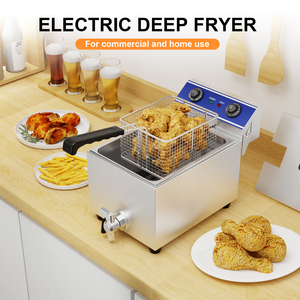 <span class=keywords><strong>Friteuse</strong></span> électrique professionnelle en acier inoxydable à température contrôlée, idéale pour les restaurants de restauration rapide et l'usage domestique – Meilleures ventes - Product Image 2