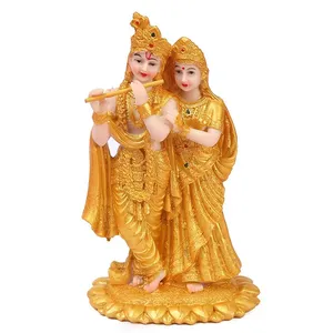 Estatua <span class=keywords><strong>de</strong></span> Resina <span class=keywords><strong>de</strong></span> Feng Shui, Hermosa Estatua del Dios Radha Krishna, Ídolo del Amor, Escultura del Dios Hindú, Adornos <span class=keywords><strong>de</strong></span> Templo Indio para Regalo <span class=keywords><strong>de</strong></span> Diwali - Product Image 5