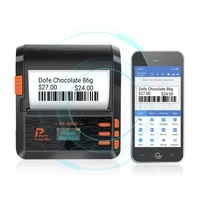 Impresora térmica de etiquetas de transferencia de código de barras para recibos, máquina de impresión 2 en 1 de 20mm-80mm para Android, iSO, Windows