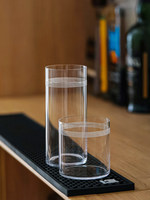 Tasses à café en verre transparent, mugs à whisky