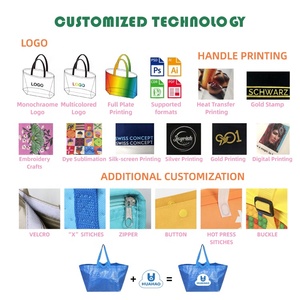 Sac en RPET haute densité, cousu, extra large, pour l'emballage <span class=keywords><strong>d</strong></span>'objets lourds, sac <span class=keywords><strong>de</strong></span> transport robuste - Product Image 4