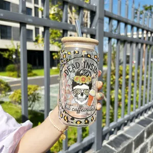 Bán buôn tùy chỉnh 16 oz UV dtf cốc bọc chuyển UV dtf lạnh chuyển chai bọc chuyển Sticker