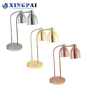 XINGPAI-Lámpara calefactora para buffet, calentador de alimentos de alta calidad, estación de aislamiento de doble cabezal, lámpara de mesa de calefacción - Product Image 5