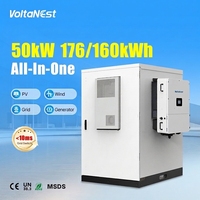 Système d'énergie solaire tout-en-un LiFePO4 50KW 176KWH 200kWh hors réseau/sur réseau pour les secteurs commercial et industriel