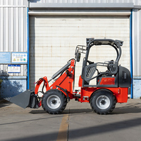 Caricatore Elettrico Certificato CE da 1 Tonnellata, Mini Caricatore a Batteria 0.4T 0.5T, Attrezzatura da Costruzione 4x4 a Quattro Ruote Motrici