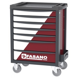 Fasano Tools 7 <b>Drawer</b> Rolling Tool Cart With Wheels For <b>Workshop</b> Storage - Product Image 1