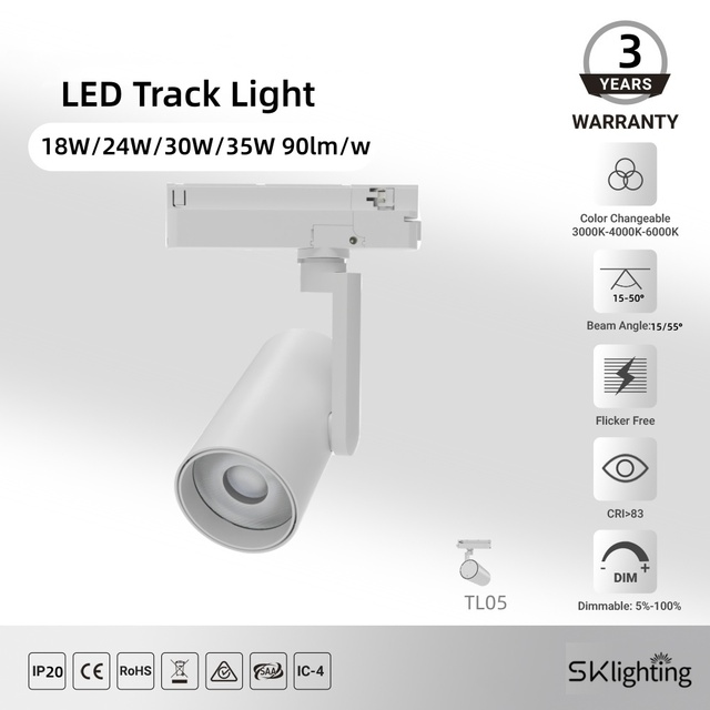 20w/30w/35w/40w LED Spotlight Clothing Stores LED Ceiling Light Ultra-Bright Commercial Home COB LED Track Light Wall Lighting