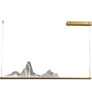 Lustre minimaliste de luxe postmoderne pour salle à manger, long comptoir de bar, salle d'étude, salon de thé, salle d'exposition, caissier, luminaires - Product Image 6
