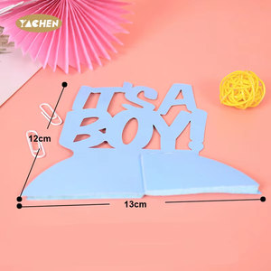 YACHEN azul rosa <span class=keywords><strong>es</strong></span> un niño/niña bebé género revelar panal Mesa centros de mesa decoraciones para decoración de fiesta de bienvenida de bebé - Product Image 3