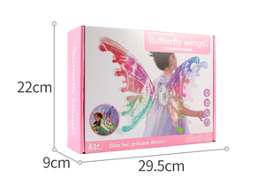 Ali <span class=keywords><strong>da</strong></span> Fata LED per Bambini Nicro, Costume <span class=keywords><strong>da</strong></span> Angelo, Accessori per Travestimenti, Ali Colorate Fai-<span class=keywords><strong>da</strong></span>-Te con Glitter e Musica per Feste e Festival - Product Image 4