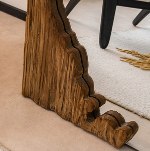 RAINHOU Trending stile rustico specchio Full Body con struttura in legno irregolare artigianale <span class=keywords><strong>per</strong></span> interni moderni Wabi Sabi - Product Image 5