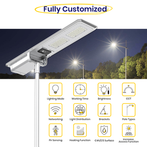 Lampadaire Solaire SRESKY 60W 80W 100W 120W 150W Tout-en-un, Éclairage Public Solaire, Lampe de Route Solaire, Lampe de Rue LED Solaire - Product Image 3