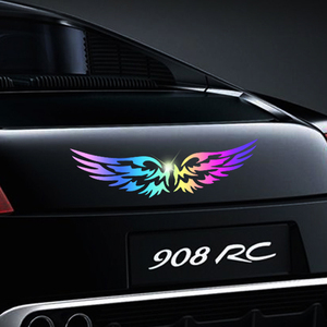 Custom Waterproof Dapeng <strong>Spreads</strong> Its wings Colorful Laser Window Reflective Car Bumper <strong>Sticker</strong> for Car - Product Image 2