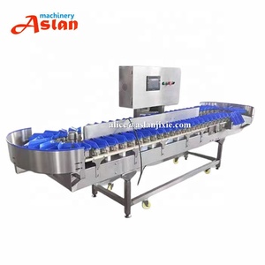 Gia cầm thịt Phễu có trọng lượng phân loại máy/hải sản Rau khay quy mô trọng lượng học sinh lớp dây chuyền sản xuất - Product Image 1