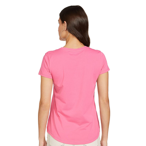 Hot Selling Women's Solid Color Plus Size <b>T</b>-<b>Shirt</b> Neck Short Sleeve Printed Casual Logo Direct Bangladesh Factory Export Quality - Product Image 2