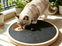 Jouet interactif pour chien et chat, distributeur de friandises, griffoir rotatif, griffoir en caoutchouc pour pattes avec friandises cachées