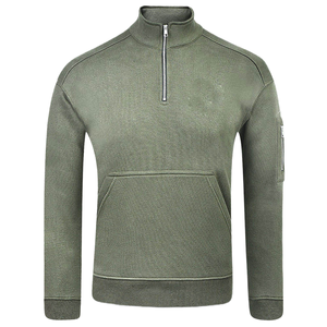 Suéter Casual de Algodón con Bordado 3D, Cierre de Cremallera, Forro Polar, Anti-Pilling, Transpirable, para Hombre - Product Image 1
