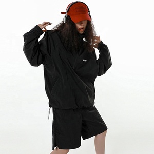 Custom <strong>Lightweight</strong> Nylon <strong>Jacket</strong> Set Windbreaker <strong>Jacket</strong> and Short Set for <strong>Women</strong> <strong>Jacket</strong> Set - Product Image 4