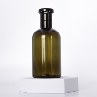 300ml 400ml Bouteille de shampoing verte biodégradable jetable en PET écologique bouteille de lotion pour le corps à bouchon rabattable pour emballage cosmétique