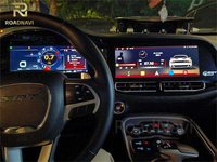 Système d'aide au stationnement RoadNavi avec double écran GPS DSP pour Dodge Charger 2011-2019, lecteur radio Android avec 2 ans de garantie