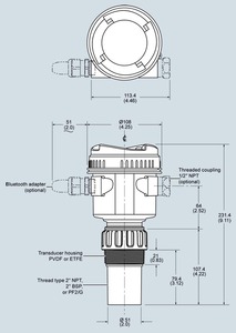 SITRANS prob LU240 ultrasonik seviye verici seviye hacmi ve hacim akış ölçümleri için Ideal 7ML5110-1DD07-4AF3 - Product Image 4