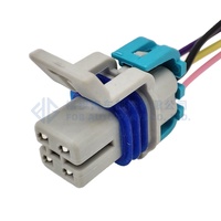 0090-454 4 broches pour Delphi GM LS2 O2 mâle femelle connecteur capteur d'oxygène 15326423