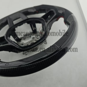 Nouveaux produits populaires : Volant de voiture en cuir perforé avec fibre de carbone et LED pour Honda Civic 11e génération - Product Image 5