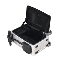 Trottinette Électrique 30L Type Valise avec Siège Intégré, Bande Lumineuse Ambiante Flexible, Rangement Intégré, Prête à Offrir