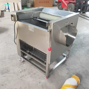 Commercial potato peeler machine / potato washing peeling cutting machine