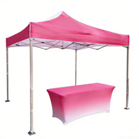 Tente de réception publicitaire extérieure durable, résistante au vent, rétractable, imperméable, anti-UV, en tissu Oxford, impression personnalisée, vente en gros