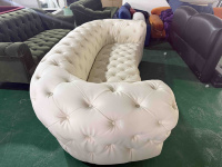 Ensemble de canapés de luxe de style européen pour salon, mobilier moderne en cuir