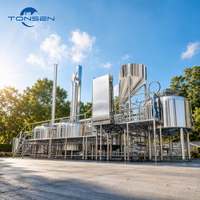 Usine de brassage de bière complète Tonsen 2000L 3000L 5000L, système de brassage commercial 20HL-50HL pour microbrasserie