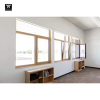 Ventanas Oscilobatientes con Marco de Madera para Viviendas, Ventanas de Aluminio con Rotura de Puente Térmico y Doble o Triple Acristalamiento, NFRC