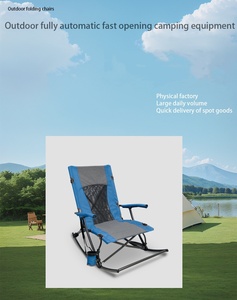 Silla plegable para exteriores para acampada, pesca, ocio, mecedora, Banco de acampada duradero para todas las actividades al aire libre - Product Image 3
