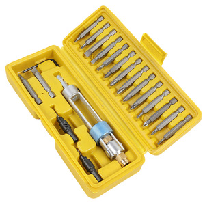 Juego de 20 piezas de brocas avellanadoras de acero de alta velocidad con cabezales de cambio rápido y kit de puntas de destornillador convertibles para comercio transfronterizo - Product Image 1