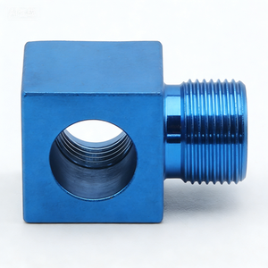 Adaptateur de fluide à angle droit en acier inoxydable à filetage personnalisé, fourni par l'usine pour les conduites pneumatiques et hydrauliques - Product Image 4