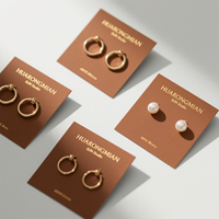 Cartes de Présentation et d'Emballage Personnalisées pour Bijoux – Grossiste, pour Boucles d'Oreilles et Colliers – Carton Écologique, Marque de Luxe
