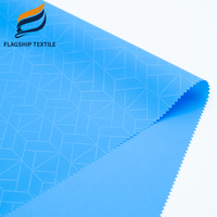 Tissu en nylon 40D sans PFC avec revêtement DWR et embossage PU pour sacs à dos d'extérieur et vestes imperméables