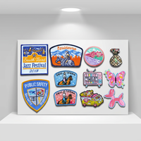 Patch brodé personnalisé en gros, thermocollant ou à coudre, avec logo, applique ou badge pour vêtements, chapeaux, vestes, uniformes, sacs à dos, en gros, faible MOQ