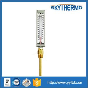 V-linha ângulo reto vermelho ou azul «ine enchido em termômetro de plástico de vidro - Product Image 6