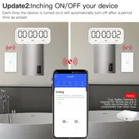 Moes ZigBee Smart Boiler Switch Pemanas Air Pintar Tuya APP Remote Control Alexa Google Voice Control Panel Kaca Memerlukan Hub