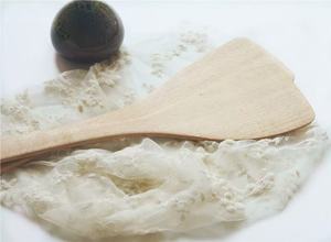 Herramienta de cocina de mango largo grande y plano de 32cm, espátula <span class=keywords><strong>ranurada</strong></span>, espátula para servir, olla de madera de haya, cuchara de cocina - Product Image 3