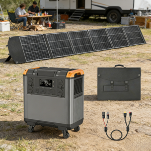 Generador <span class=keywords><strong>Solar</strong></span> de Almacenamiento de Energía de 3000W 5376Wh con Batería de Litio Recargable, Estación de Energía <span class=keywords><strong>Solar</strong></span> Portátil <span class=keywords><strong>para</strong></span> Trabajos al Aire Libre - Product Image 1